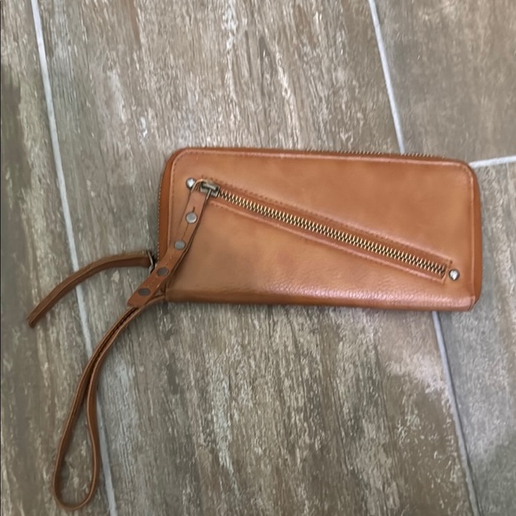 Free People Handbags - Free People Camel Leather Pouch